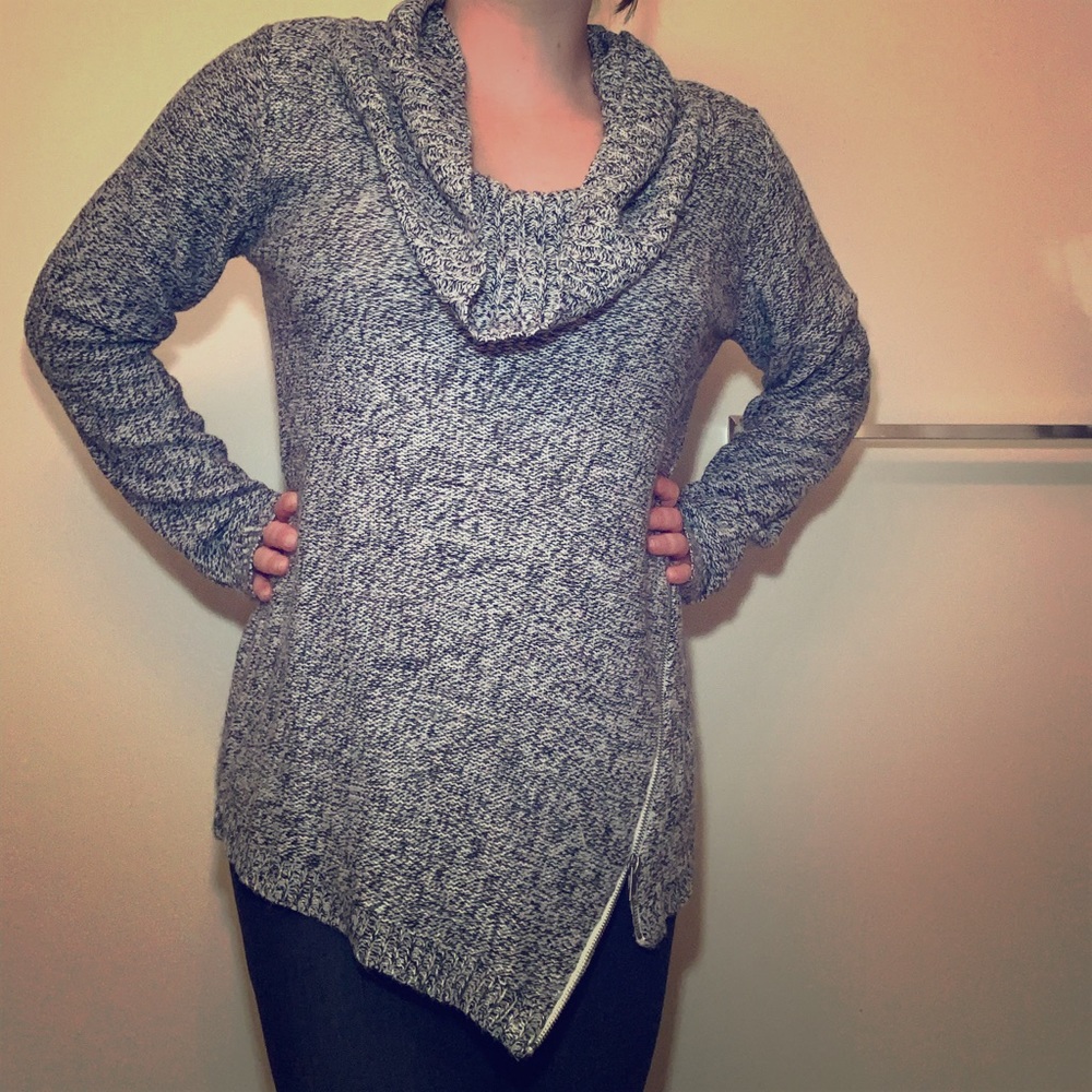 Cowl neck cozy sweater